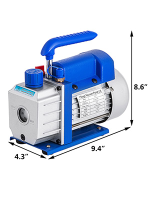 3 Cfm Vakuumpumpe Unterdruckpumpe 1-stufig 85 L/min Drehschieber Ac Vacuum  Pump