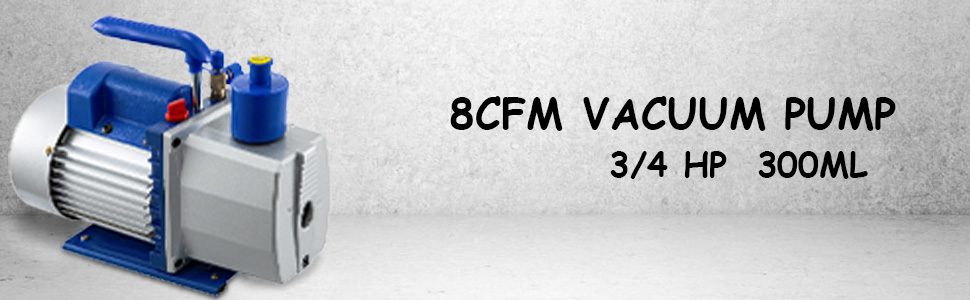 VEVOR 4,8CFM Vakuumpumpe Unterdruckpumpe 1/3HP Kompressorpumpe