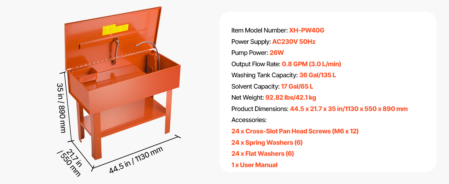 Parts Washer A100 1.11w