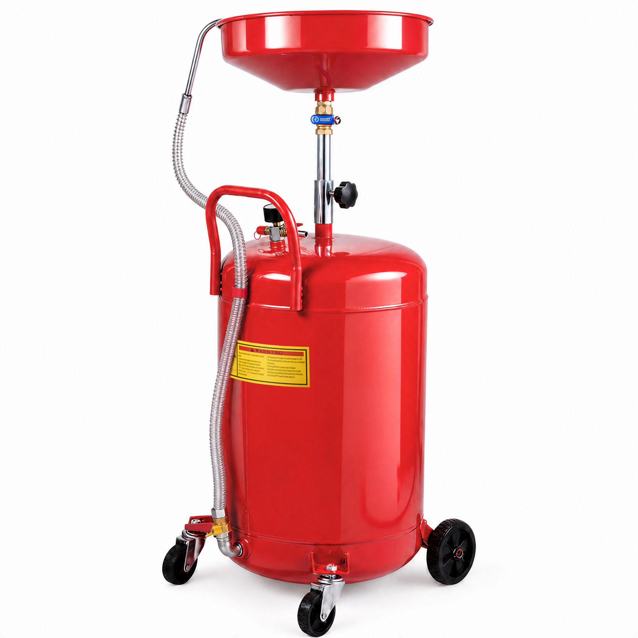 VEVOR Waste Oil Drain Tank 20 Gallon Portable Oil Drain Air Operated 