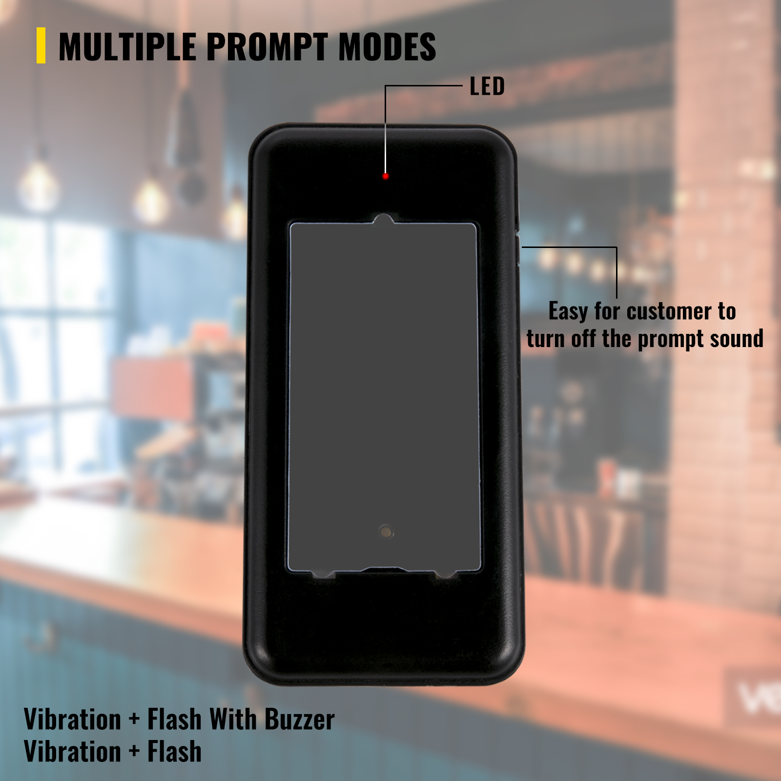 Vevor Restaurant Pager Paging System 5 Coasters Wireless Pagers For Restaurants VEVOR EU