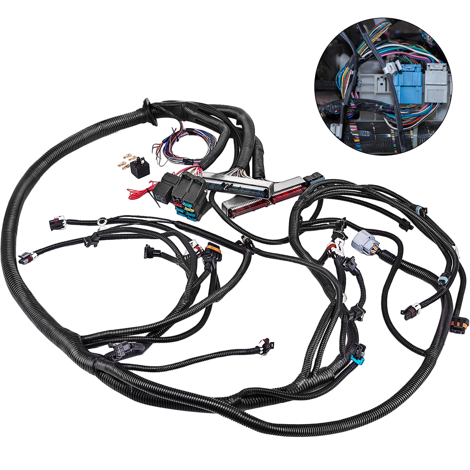 VEVOR 97-02 DBC LS1 LS6 Standalone Wiring Harness for 1997-2002 LS-LSX  Engines with RPO Code LS1 LS6 4L60E Transmission VEVOR US