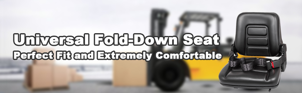 New Black Seat For Excavator,Forklift,Skid Loader,Backhoe,Dozer,Telehandler belt 