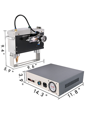 VEVOR 400W Electric Dot Peen Marking Machine 300x200mm 50mm/s Serial Number Code