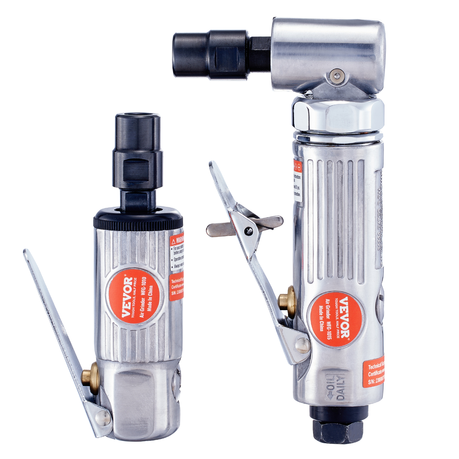 1/4" Right Angle Air Grinder 20000RPM with 24/10/58 PCS Discs for Grinding - Picture 24 of 38