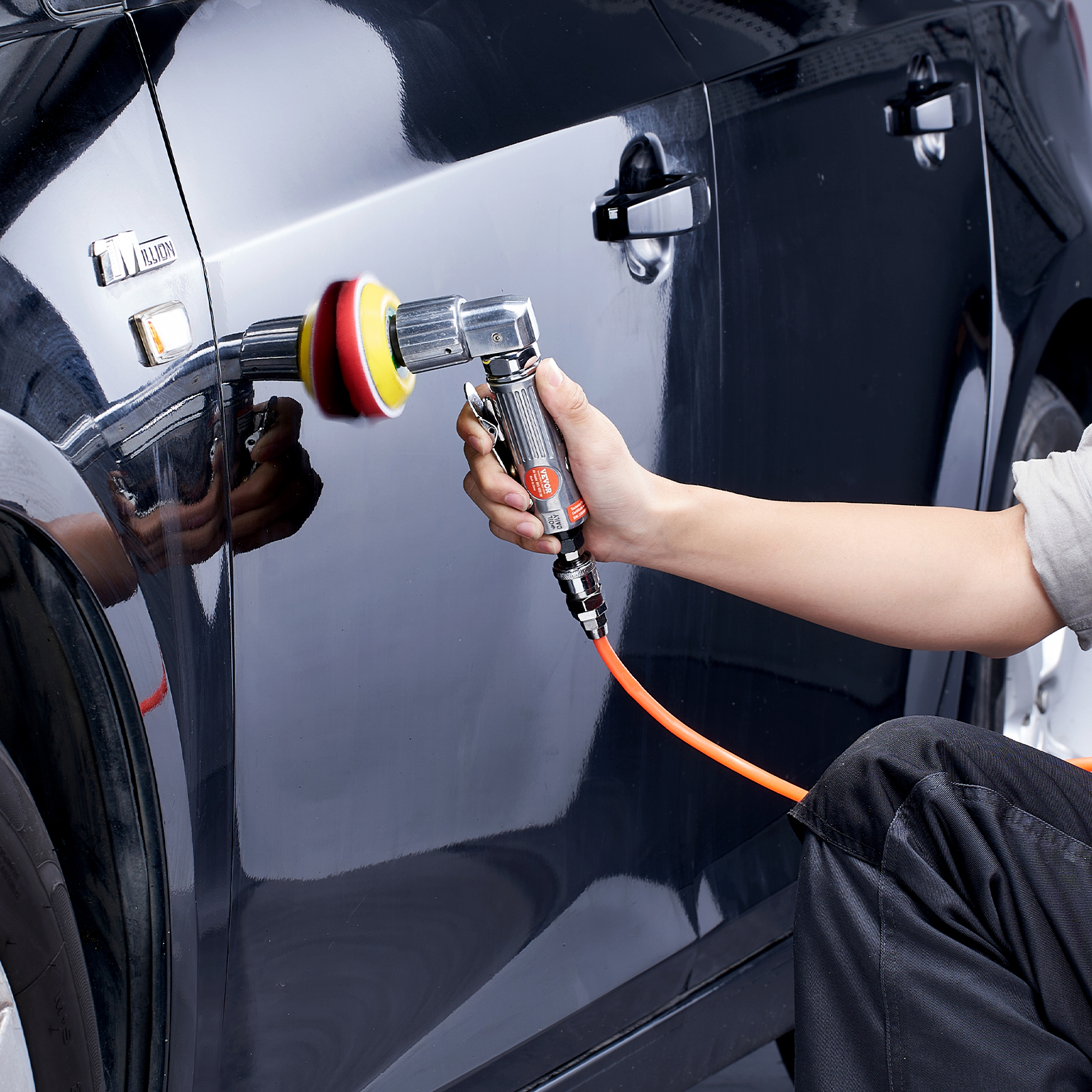 1/4" Right Angle Air Grinder 20000RPM with 24/10/58 PCS Discs for Grinding - Picture 34 of 38