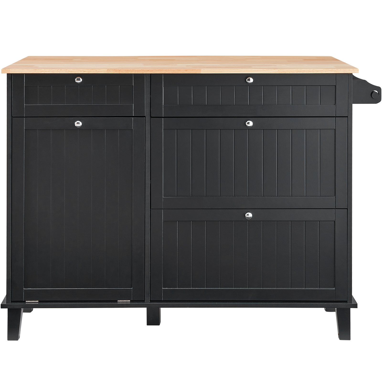 Drop-Leaf Kitchen Island Trolley Cart Wood Storage Cabinet w/ Drawers/Rack - Picture 47 of 110