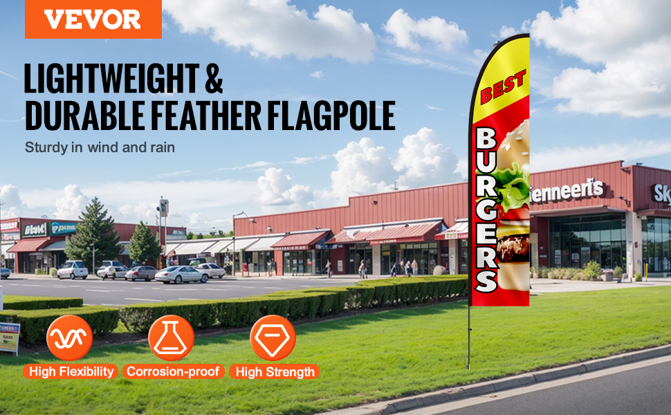 Tacos & Burritos Swooper Flutter Feather Flag | 3ft W X 11 5ft Tall 4