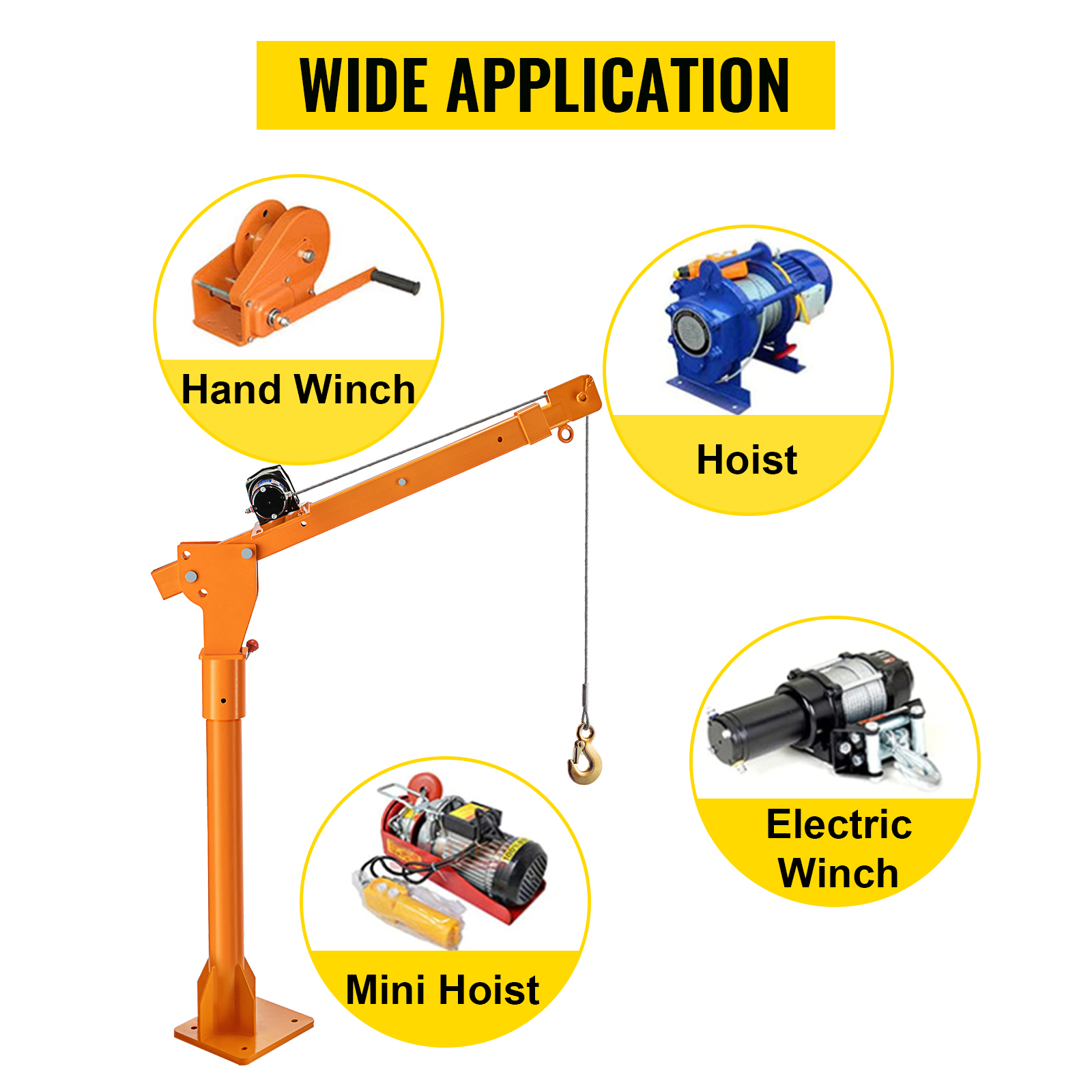 VEVOR Truck Crane Frame, Truck Bed Crane Frame with Adjustable