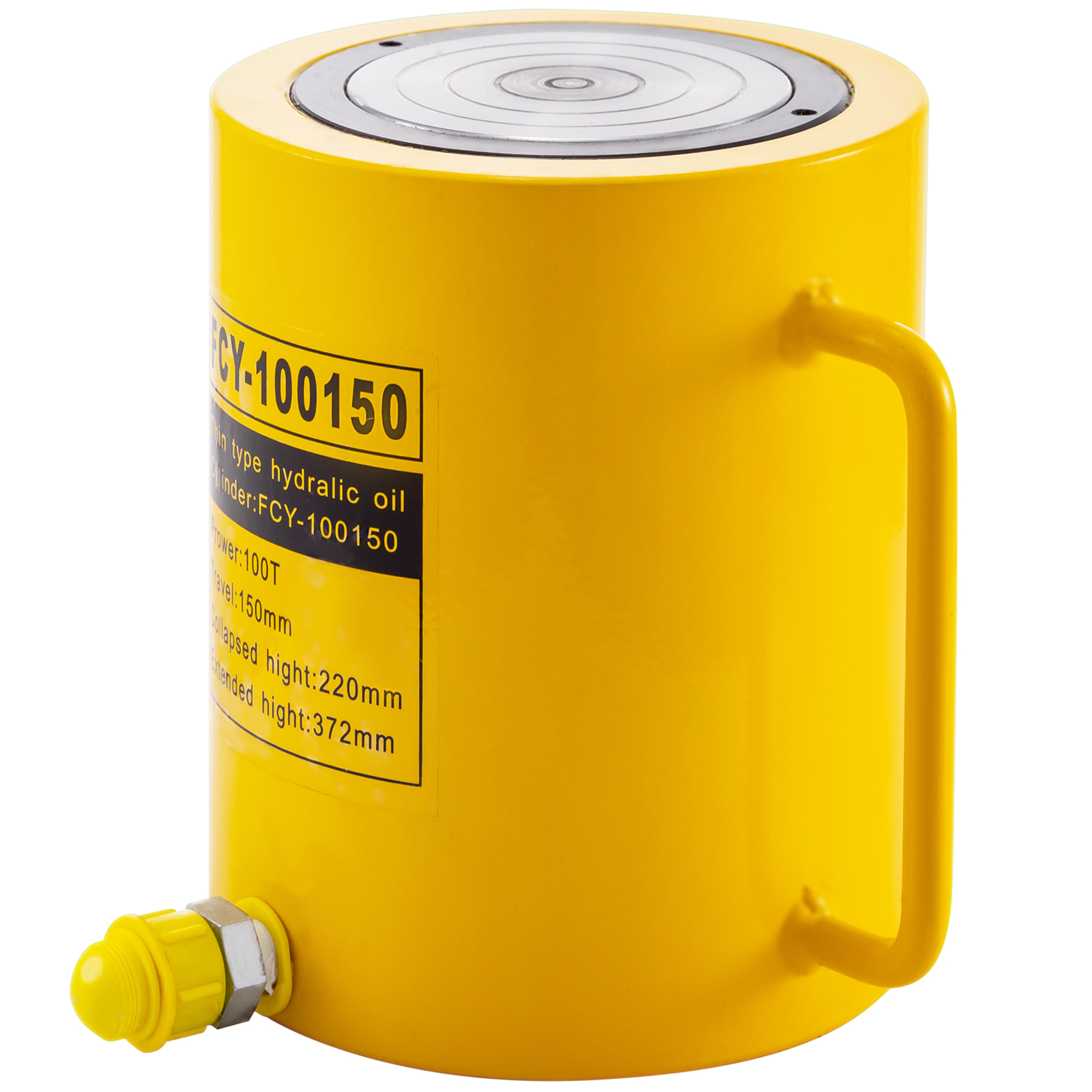 Hydraulic Cylinder Jack 100t 6" Stroke Single Acting Bending Durable