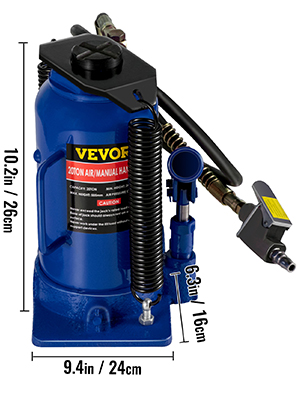Details about   44000lb Air Hydraulic Bottle Jack 22 Ton Manual Auto Truck RV Repair w/ Handle 