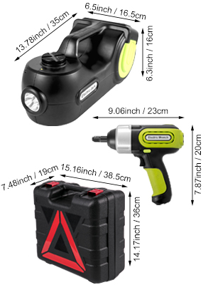 VEVOR 5 tonnás hidraulikus elektromos jack 11000LBS teherbírás DC 12V hidraulikus automata csatlakozó, 155-530mm hidraulika