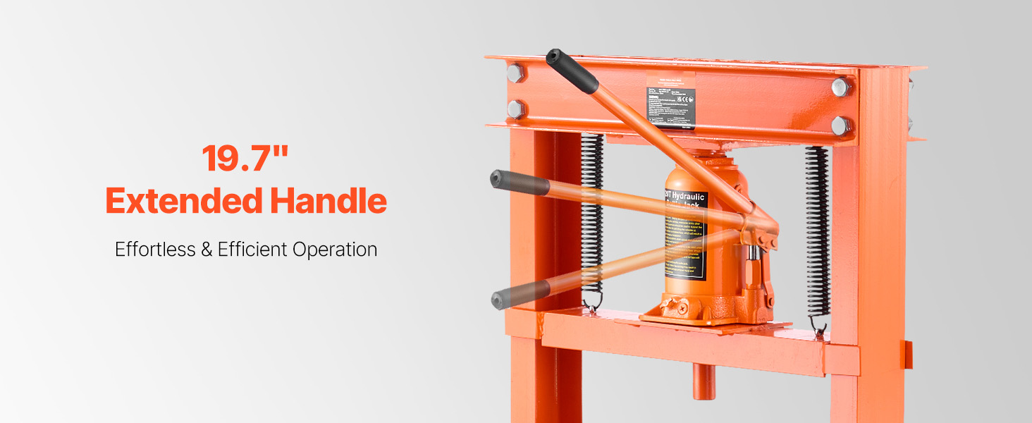 Hydraulische Werkstattpresse 20T Stahl Rahmen verstellbar Pressplatte Hydraulic Shop Press A100 1.13w