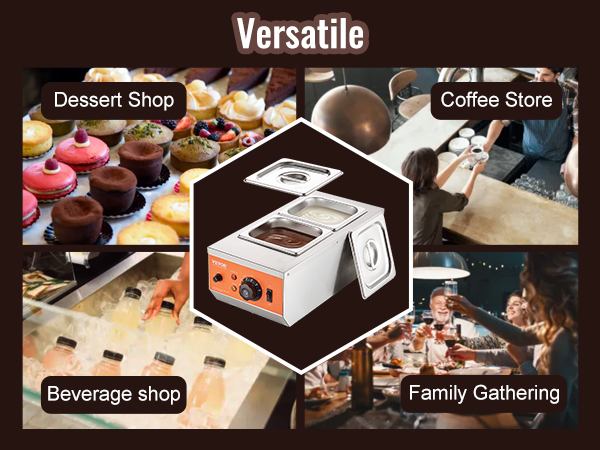 Machine à Chocolat Chaud Commerciale 5L, Distributeur électrique de  Boissons au Chocolat pour Restaurants boulangeries cafés Famille pour  Chauffer café Lait thé jus thé : : Bricolage