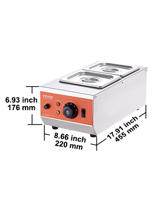 VEVOR Macchina Per Fondere Cioccolato 3,3L - Bagnomaria Elettrico Per Uso Professionale - Foto 3