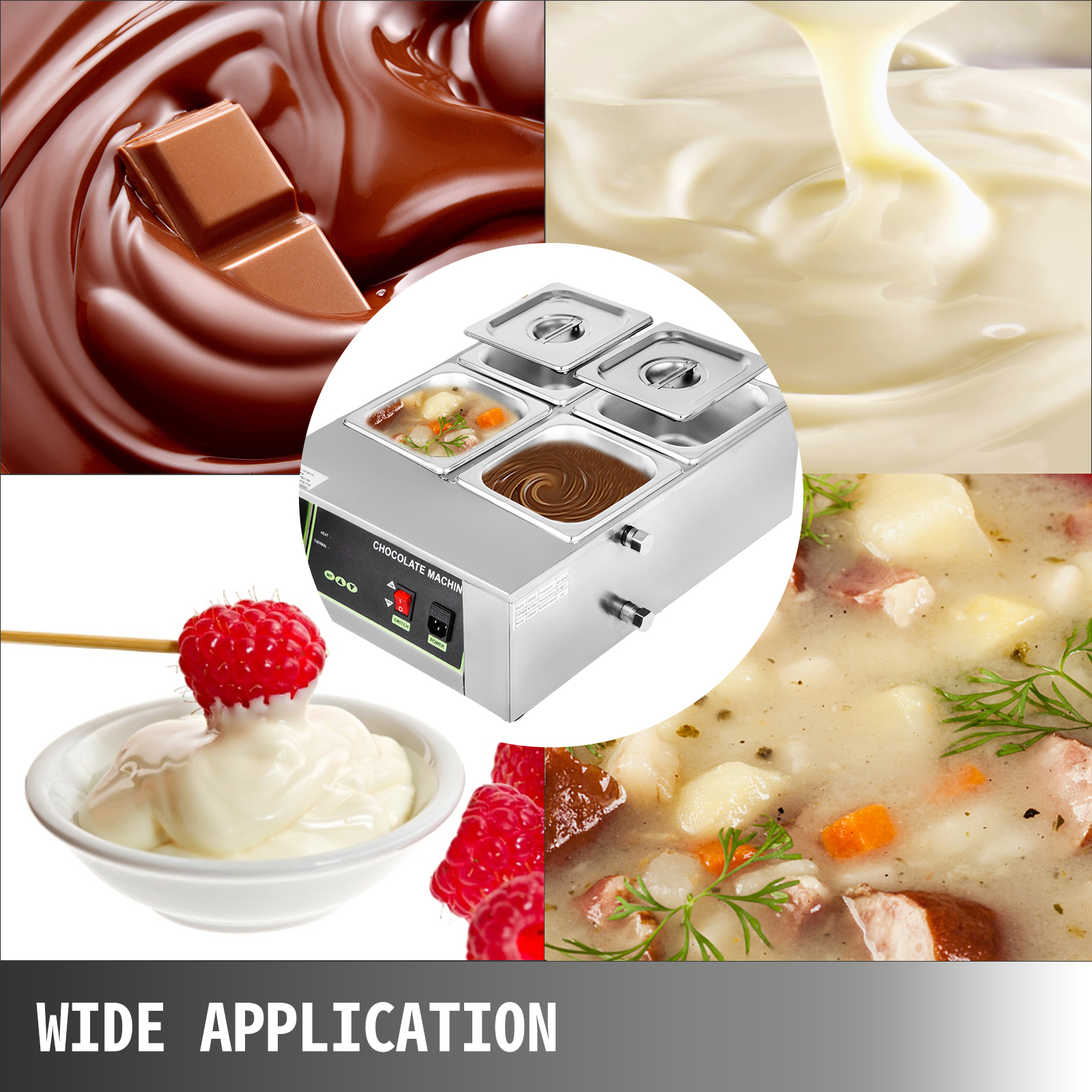 Fuente de fondue de chocolate de 3 niveles Máquina de fusión eléctrica  Chocolate