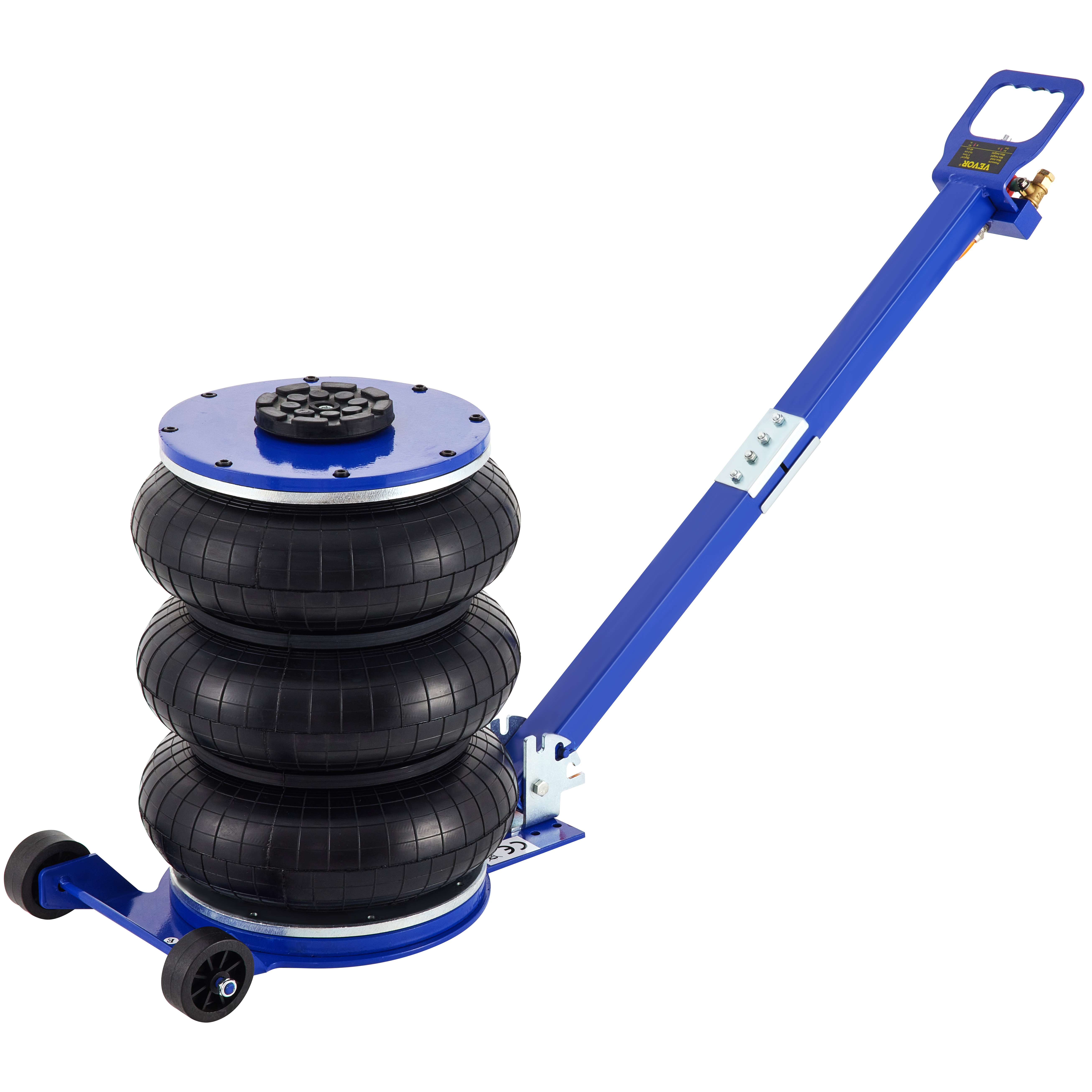 VEVOR VEVOR Air Bag Jack 11000lbs Capacity Pneumatic Jack Quick Lift 5T, Heavy  Duty, Car Repair Jacks and Floor Jacks, Folding Rod Fast Lifting, Triple  Bag, with Two Wheels, Quick Car Lifting