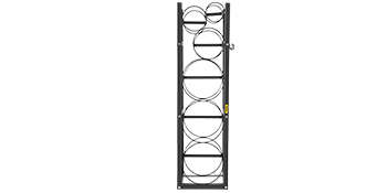 cylinder rack,steel,6 cylinders