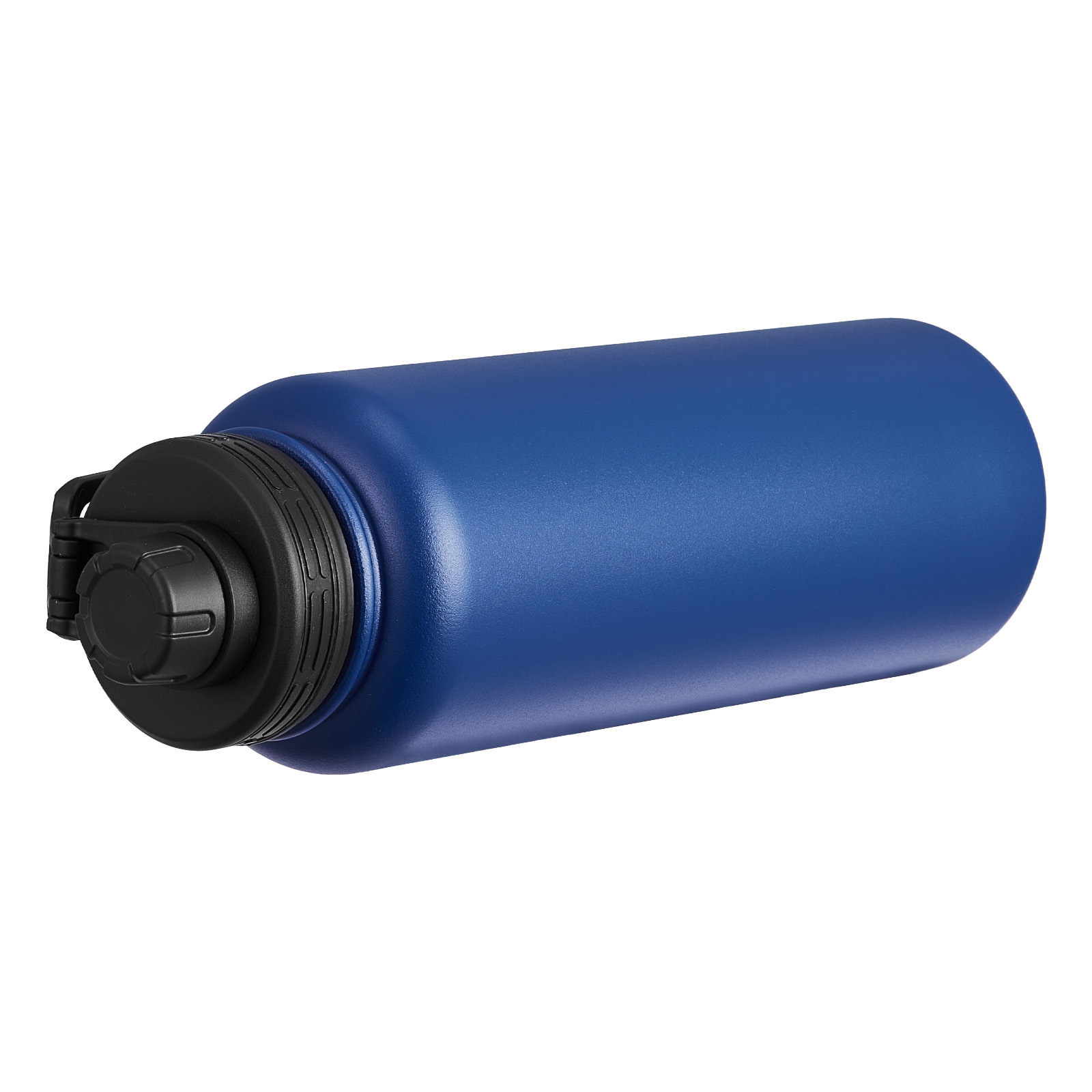 Uimoso 40 oz Water Bottle Stainless Steel Upright/Handheld Bottle Blue/Black