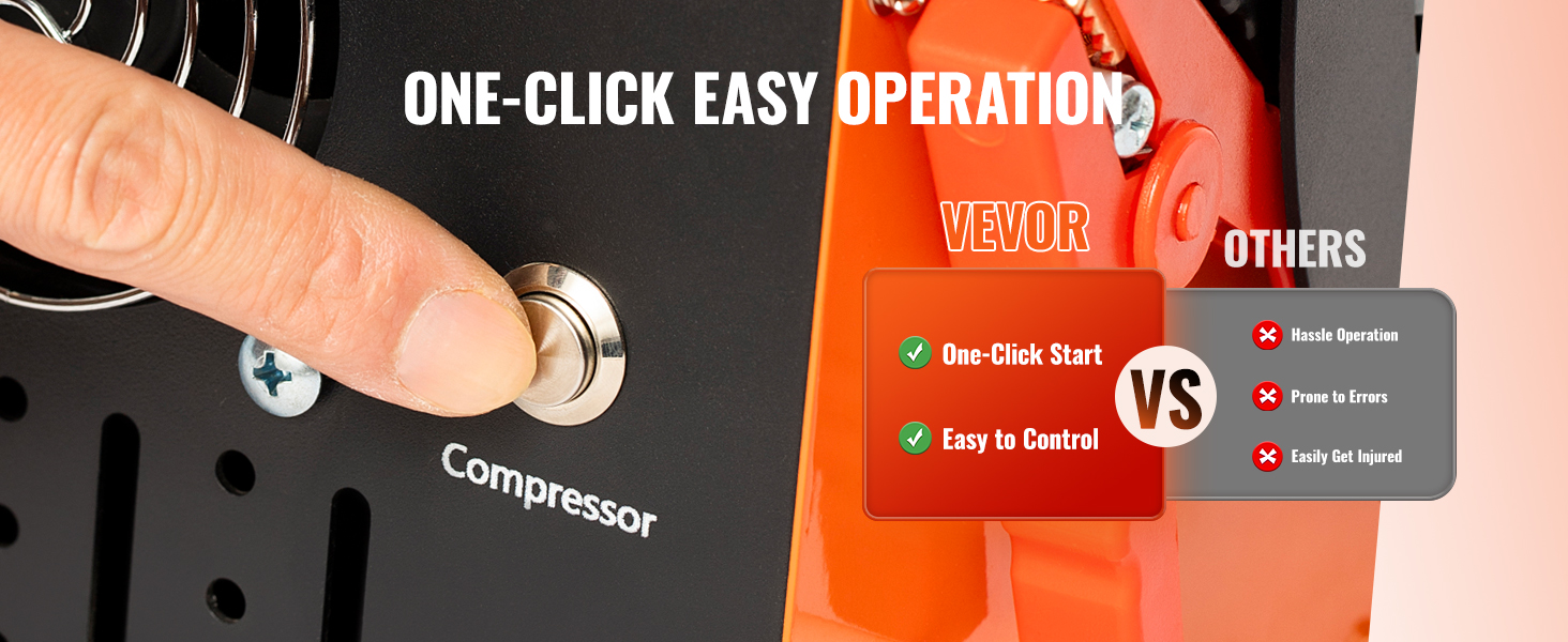 VEVOR PCP Air Compressor Portable Scuba Compressor 4000Psi Auto-Stop  24V/110V