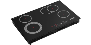 Built-in Radiant Cooktop,4 Burners,Sensor Touch Control