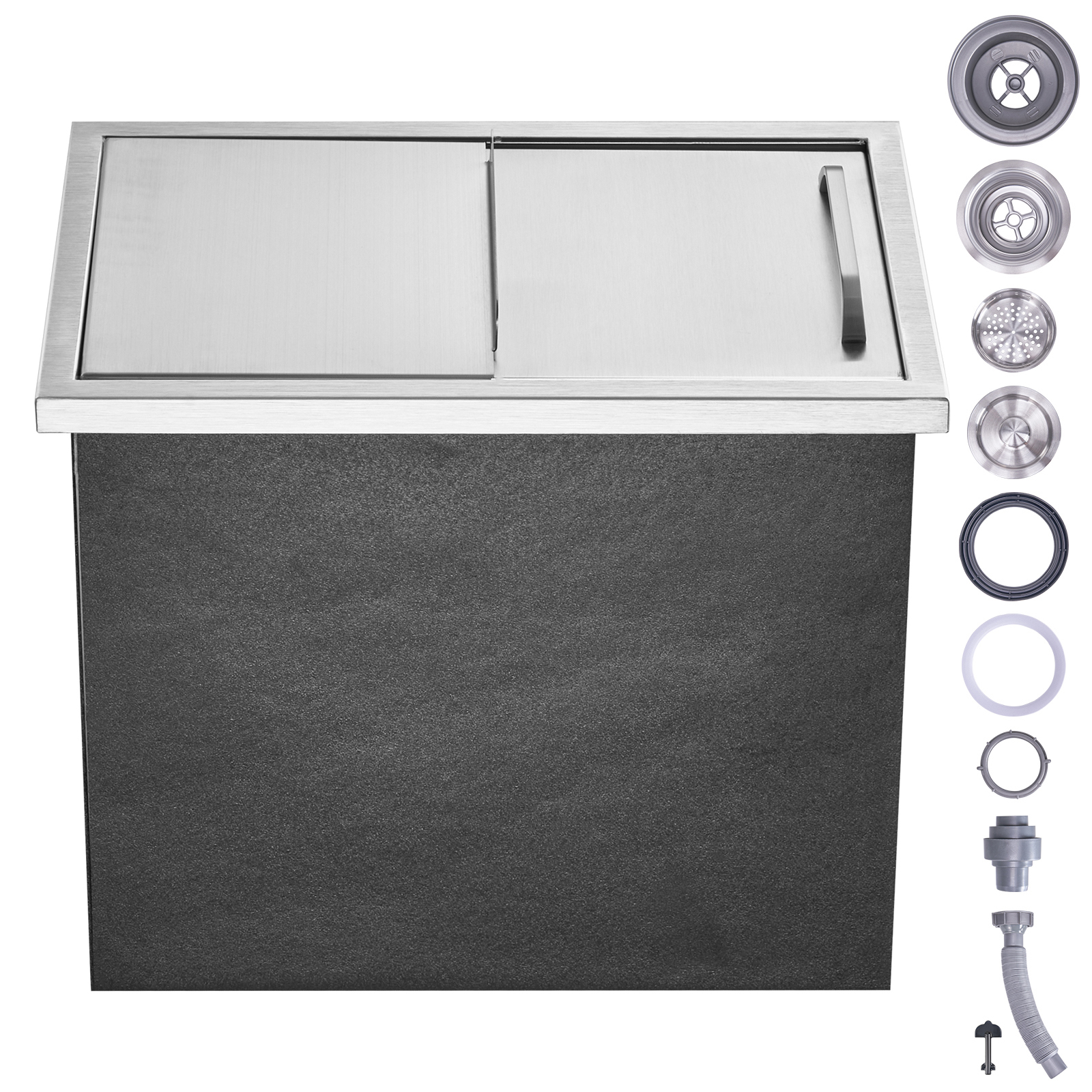 Stainless Steel Ice Bin W/cover 13 Types