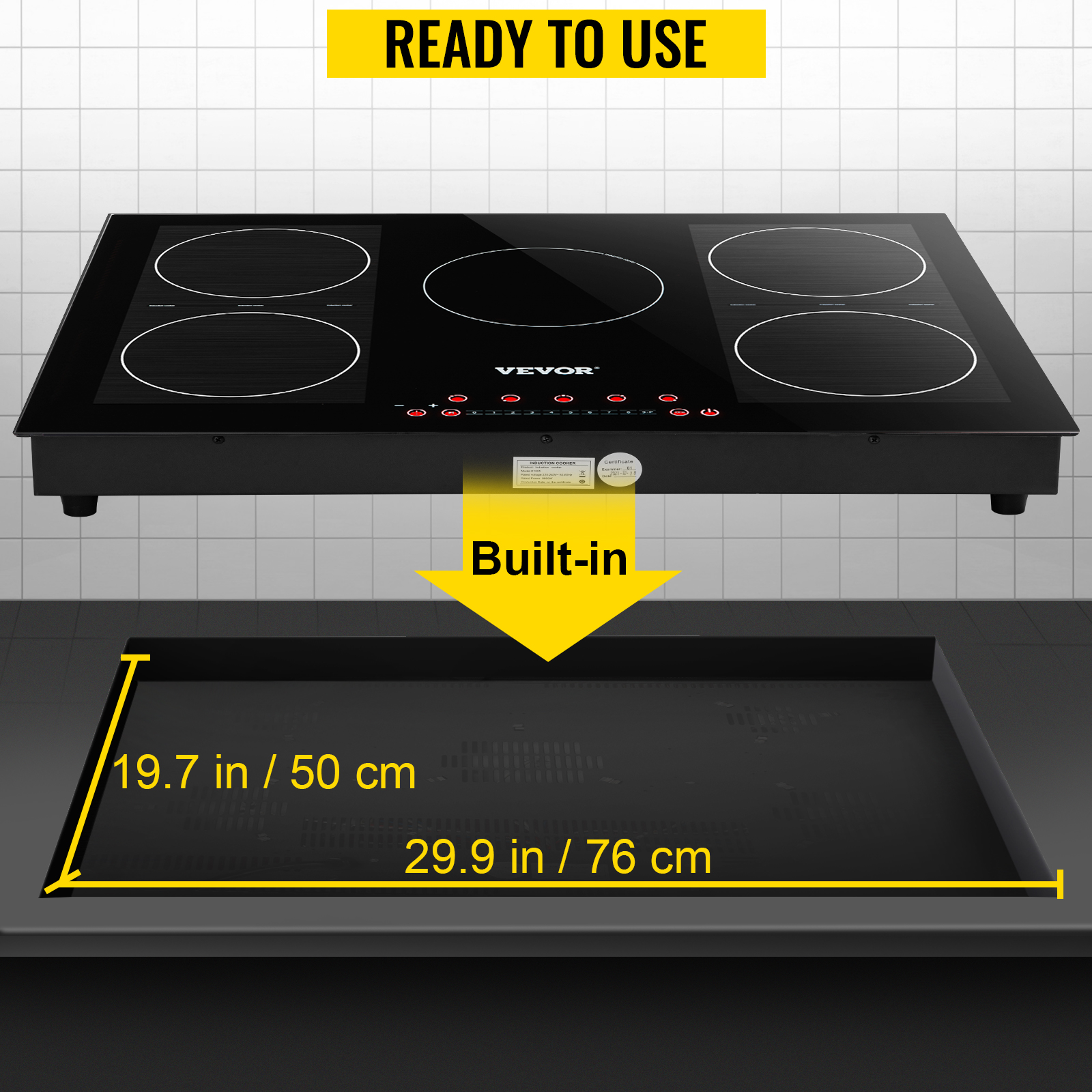 Reviews for VEVOR Built-in Induction Electric Stove Top 5 Burners