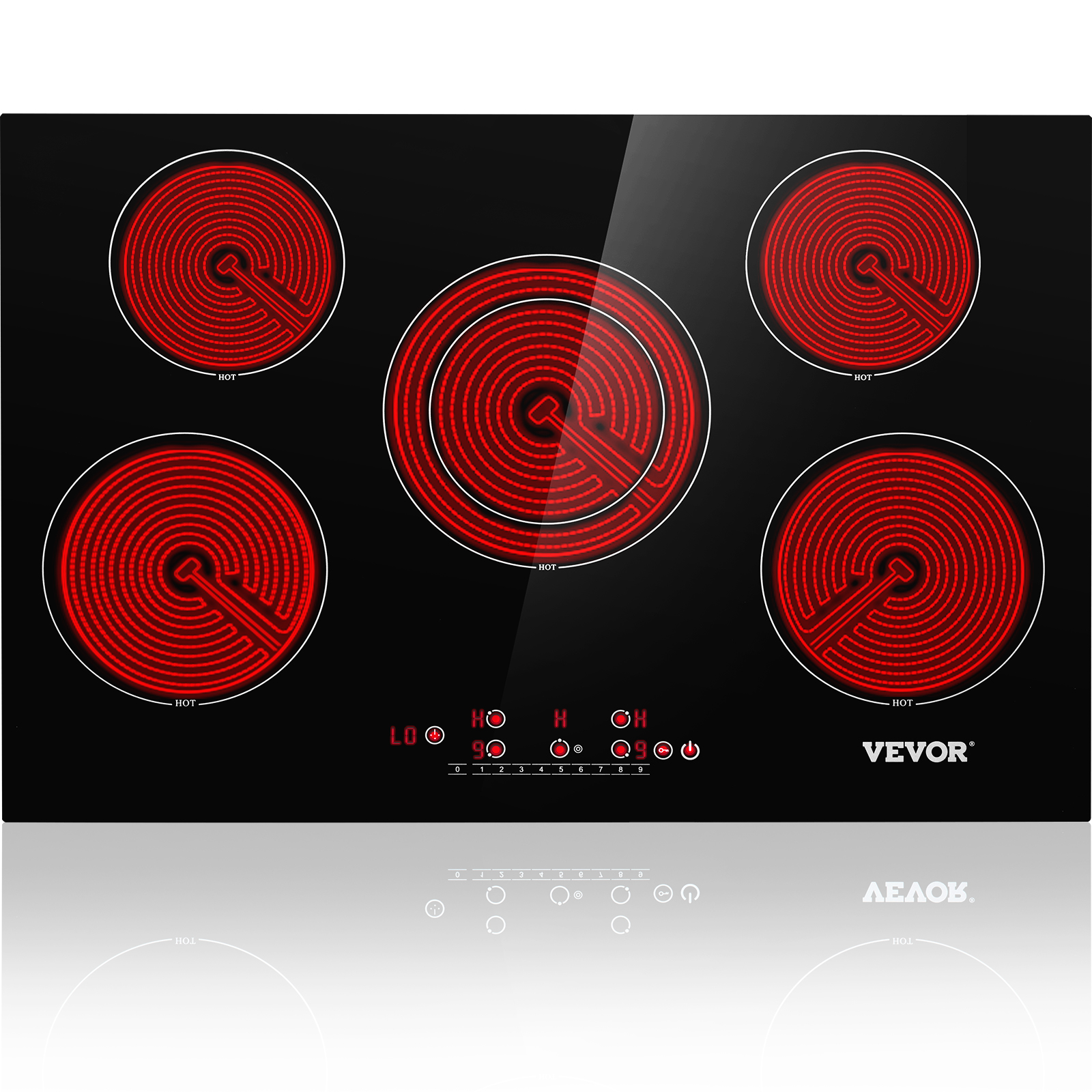 Built-in Ceramic Cooktop,Sensor Touch Control,with 4 Burners