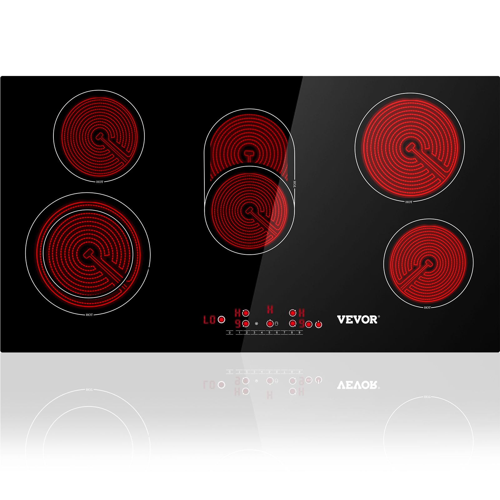 Built-in Ceramic Cooktop,Sensor Touch Control,with 4 Burners