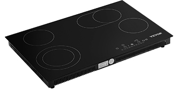 VEVOR 30.3 in. Electric Stove Top with 5-Burners Electric Cooktop in Black  with 9-Power Levels and Child Safety Lock, 240-Volt QRSDTLY30220VN7WTV4 -  The Home Depot