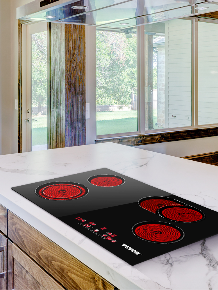 Built-in Ceramic Cooktop,Sensor Touch Control,with 4 Burners