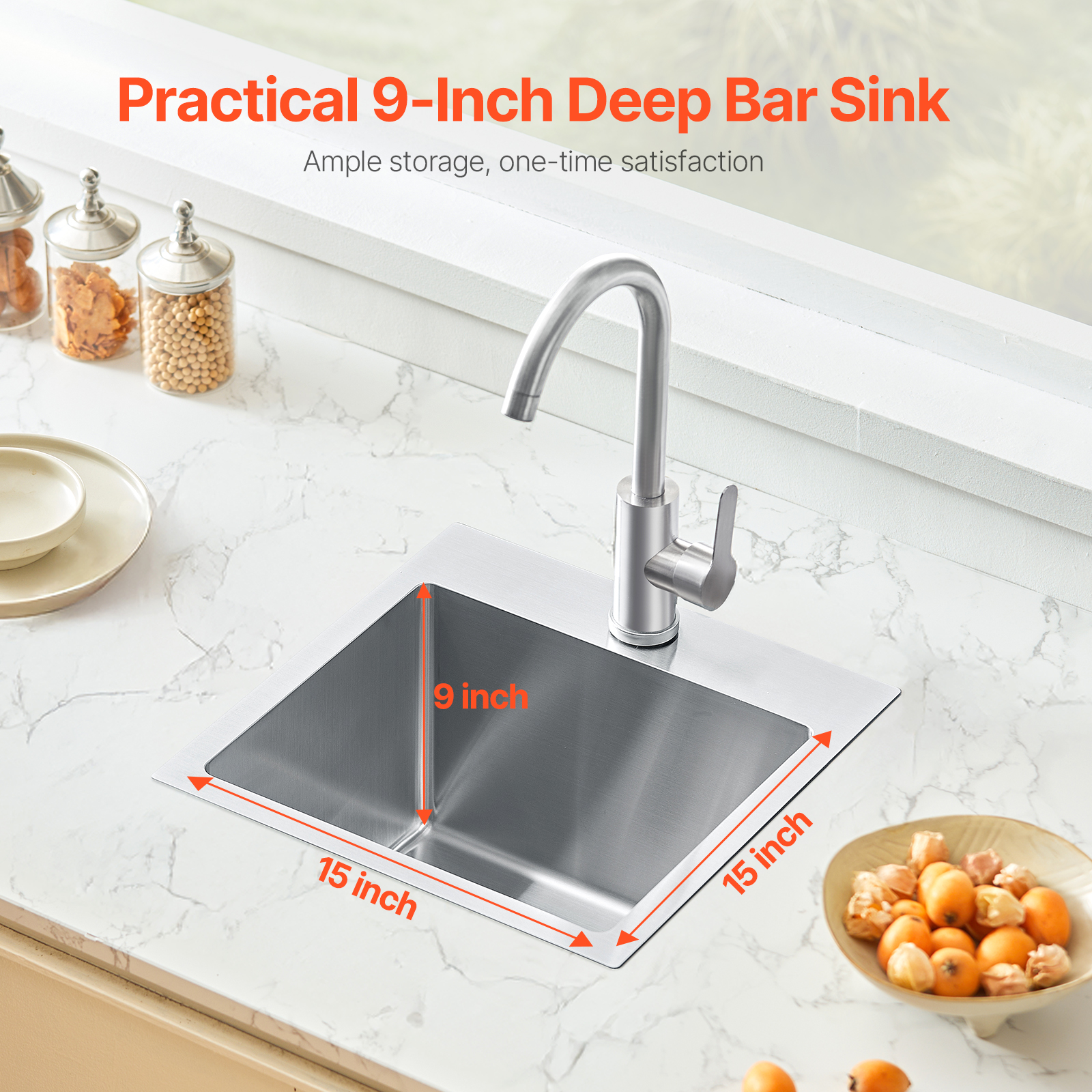 Drop In Kitchen Sink Top Mount 15/25/30/33 inch Single Bowl Stainless Steel - Picture 52 of 62