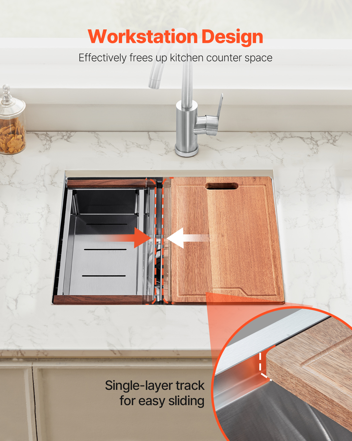 Drop in Undermount Kitchen Sink Single/Double Bowl Stainless 23"/27"/30"/32"/33" - Picture 78 of 86