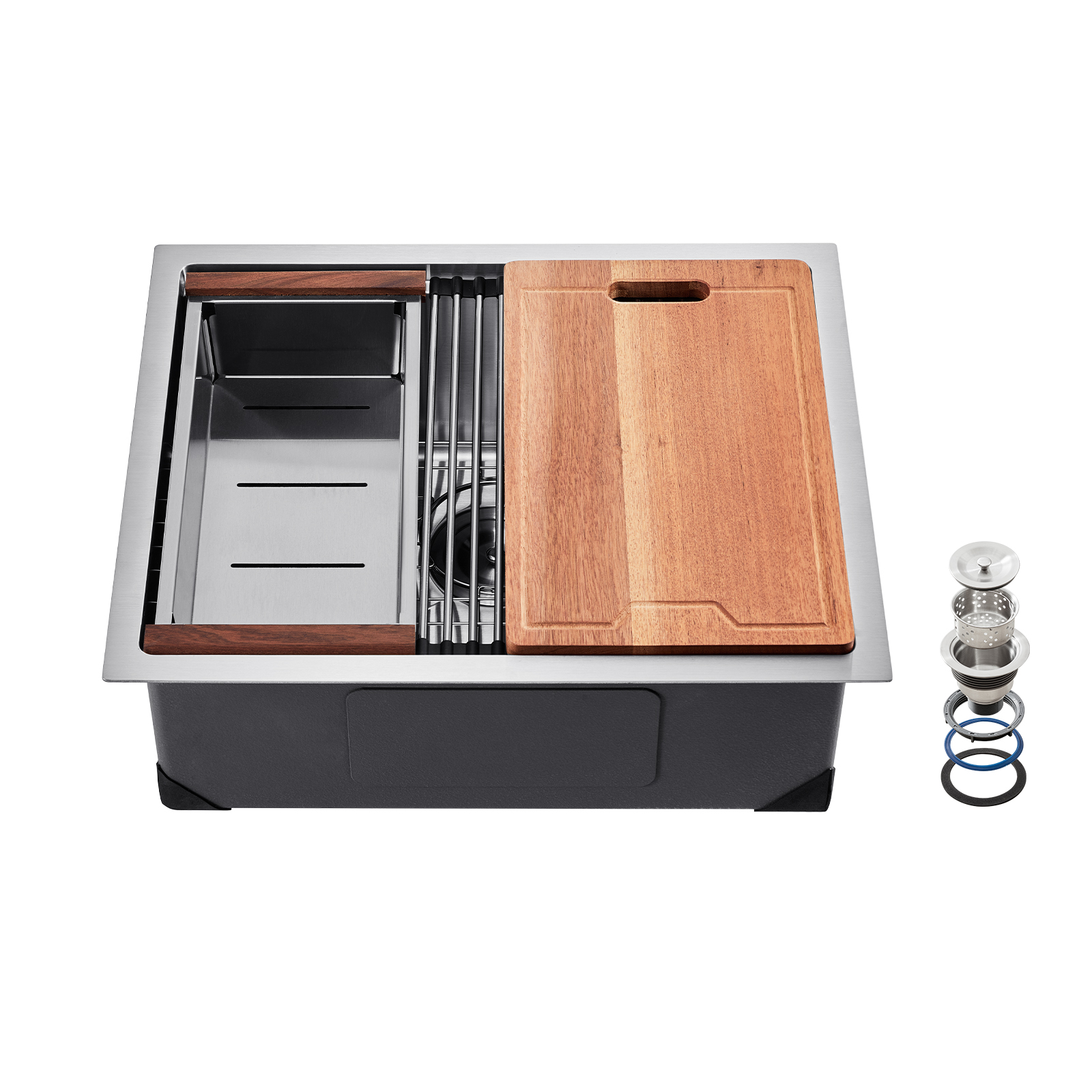 Drop in Undermount Kitchen Sink Single/Double Bowl Stainless 23"/27"/30"/32"/33" - Picture 75 of 86