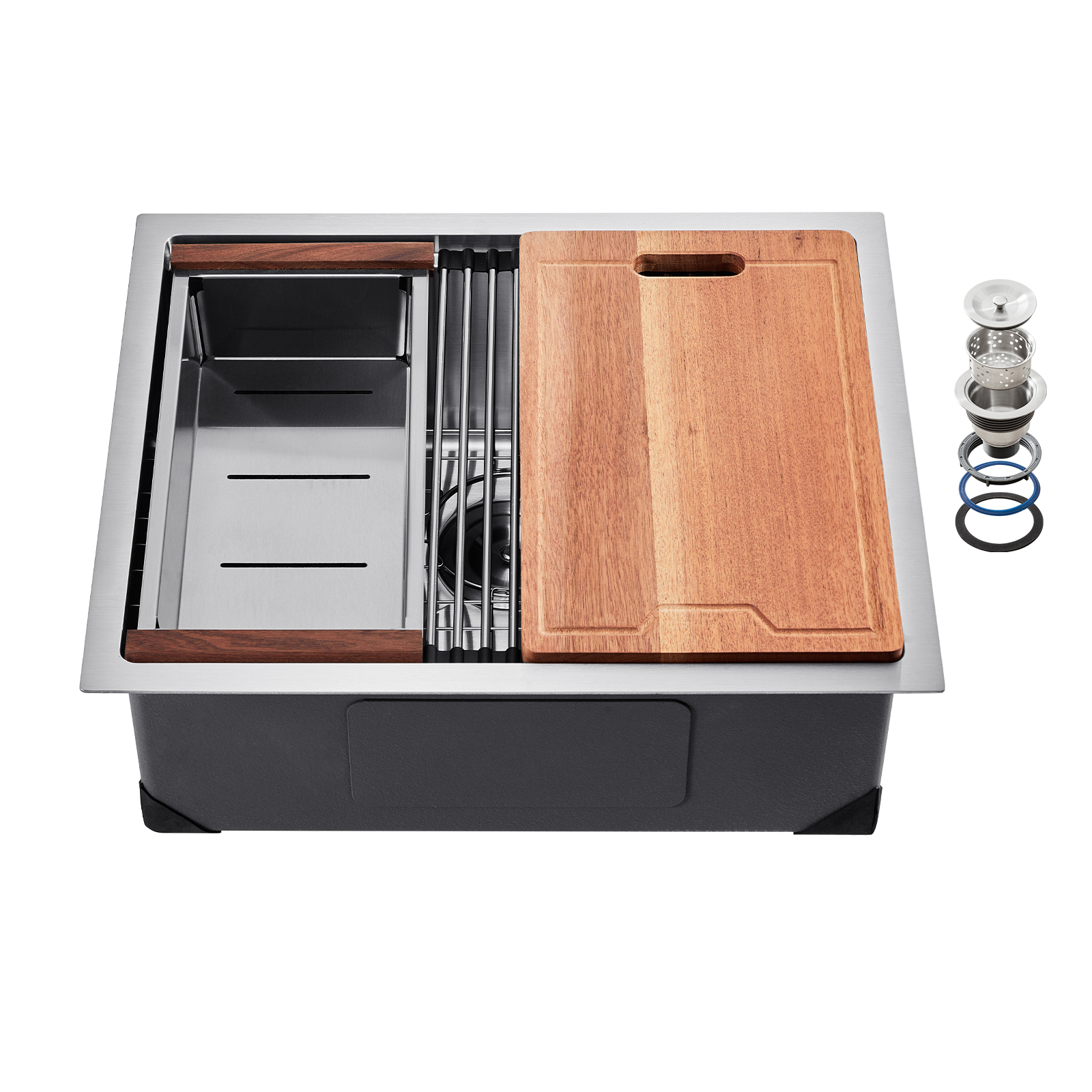 Drop in Undermount Kitchen Sink Single/Double Bowl Stainless 23"/27"/30"/32"/33" - Picture 86 of 86