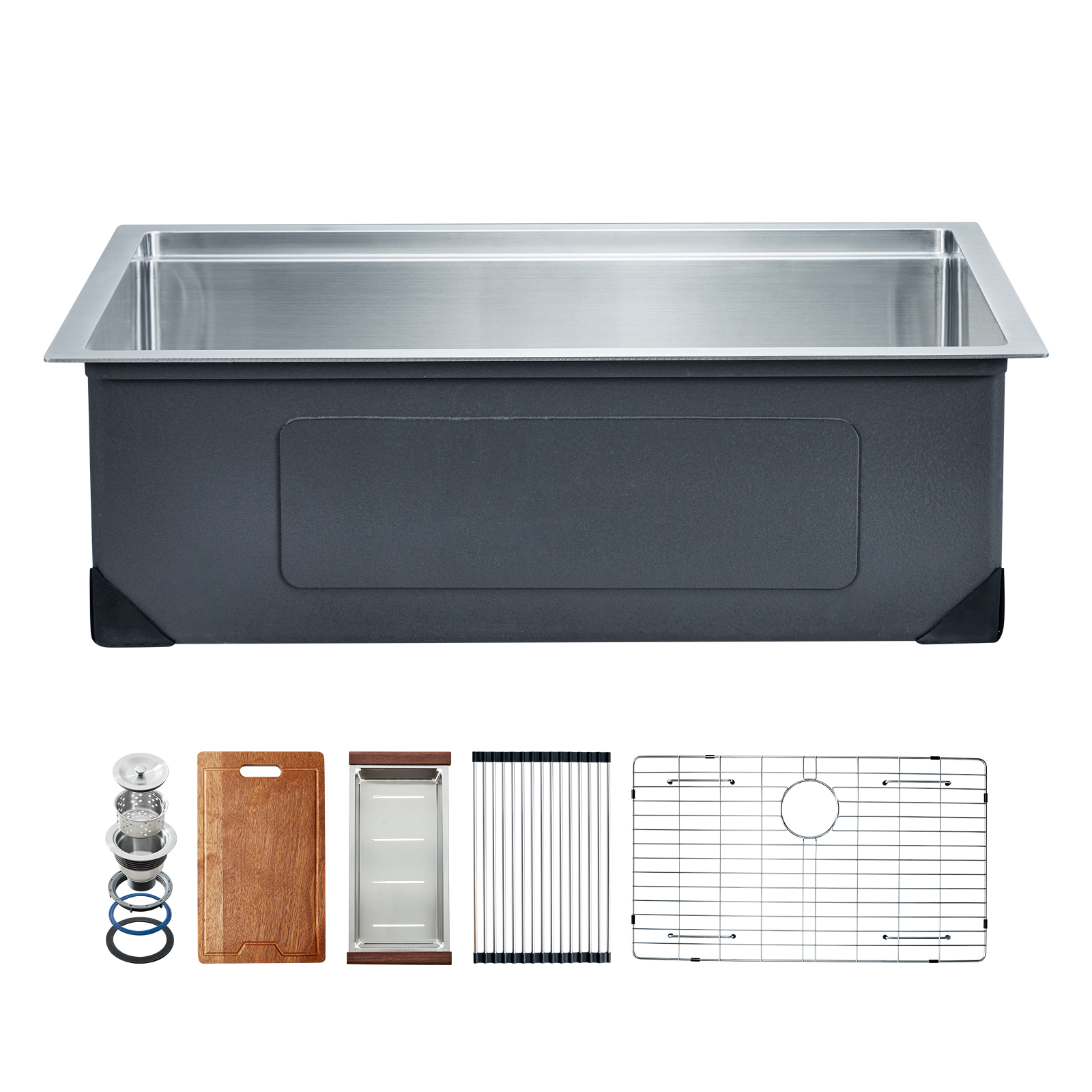 Drop in Undermount Kitchen Sink Single/Double Bowl Stainless 23"/27"/30"/32"/33" - Picture 59 of 86