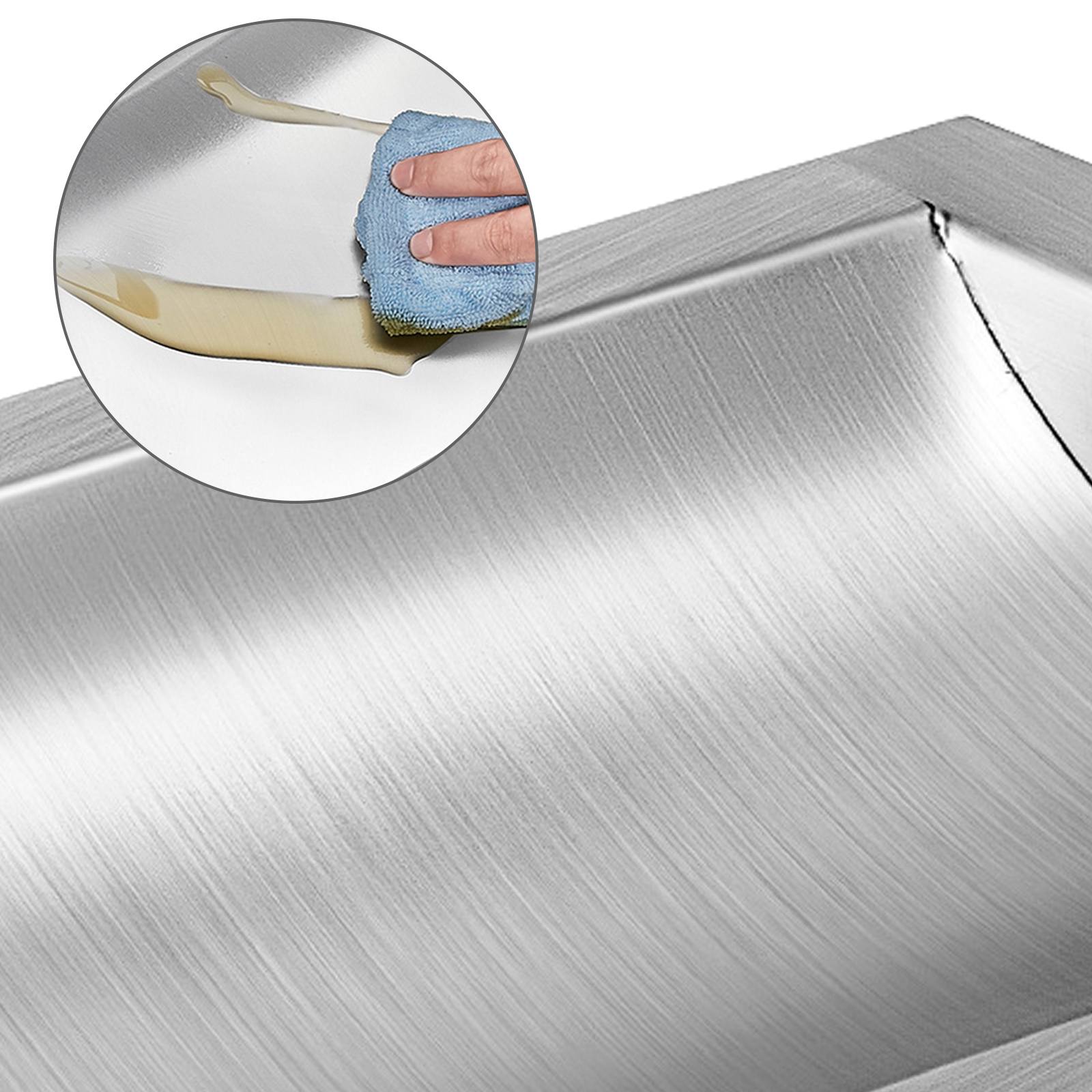 VEVOR 304 Stainless Steel Drop-in Deal Tray 12" Deep x 10" Wide x 1.6" High Brushed Finish for Cash Register Window