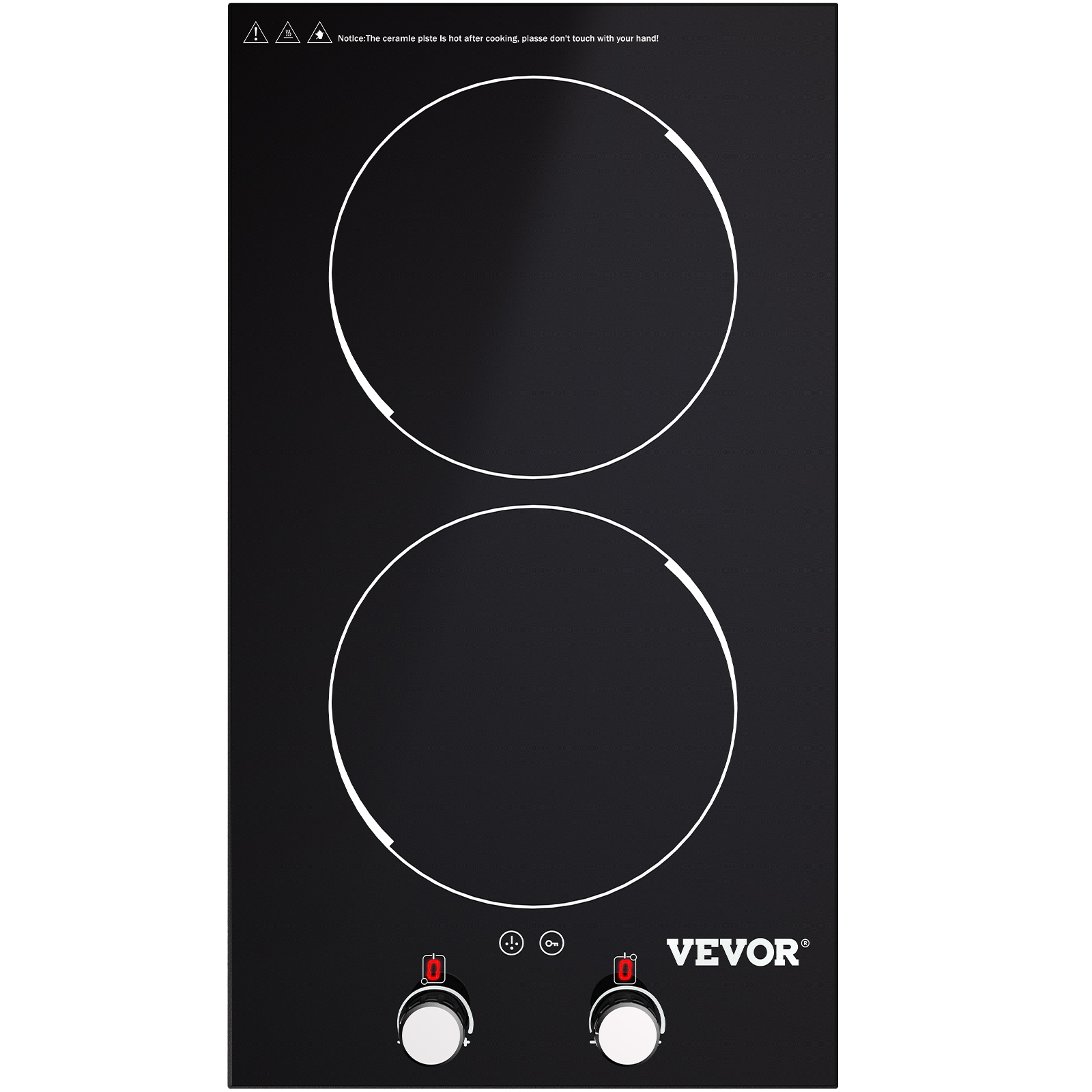 VEVOR Built-in Induction Cooktop, 11 inch Burners, 120V Ceramic Glass  Electric Stove Top with
