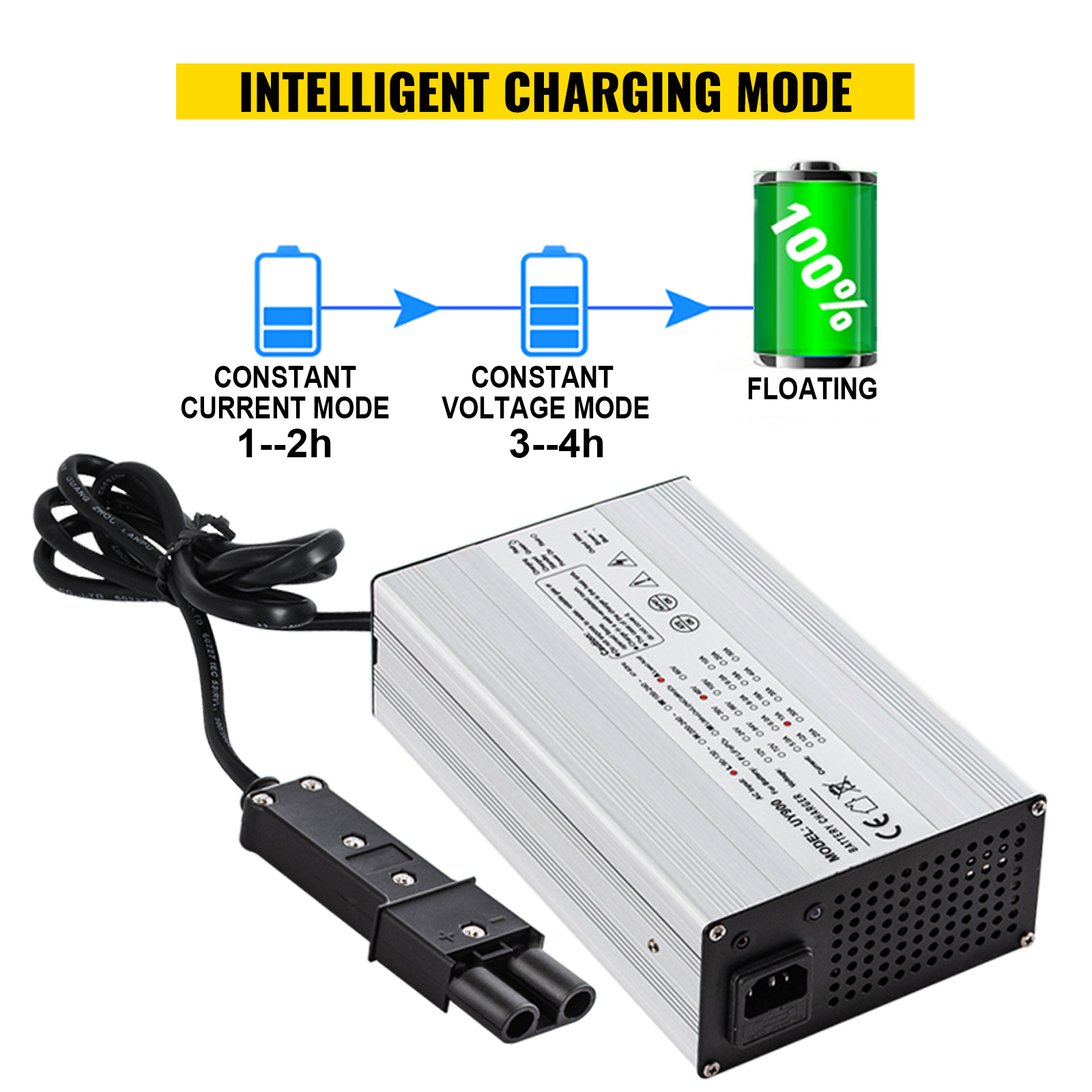 VEVOR Golf Cart Battery Charger 48V Club Car Charger 15A Golf Cart