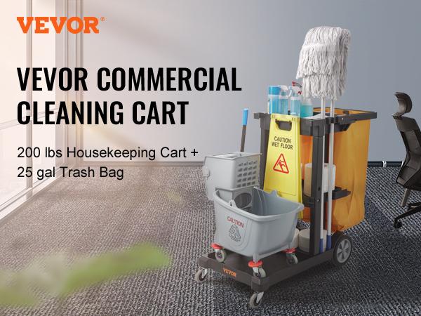 Microfiber & More Complete Compact Cleaning Cart