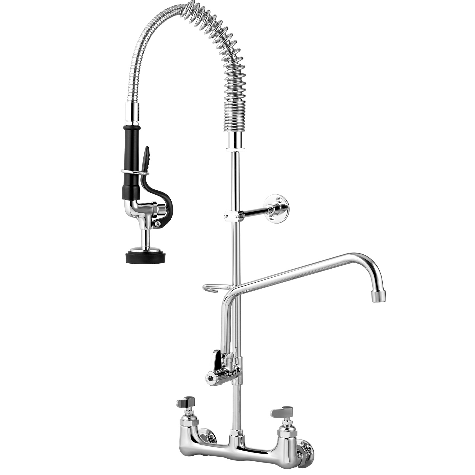 Commercial Pre Rinse Kitchen Sink Faucet W Sprayer Mixer Tap 21 44 In   Commercial Wall Mount Faucet M100 12 