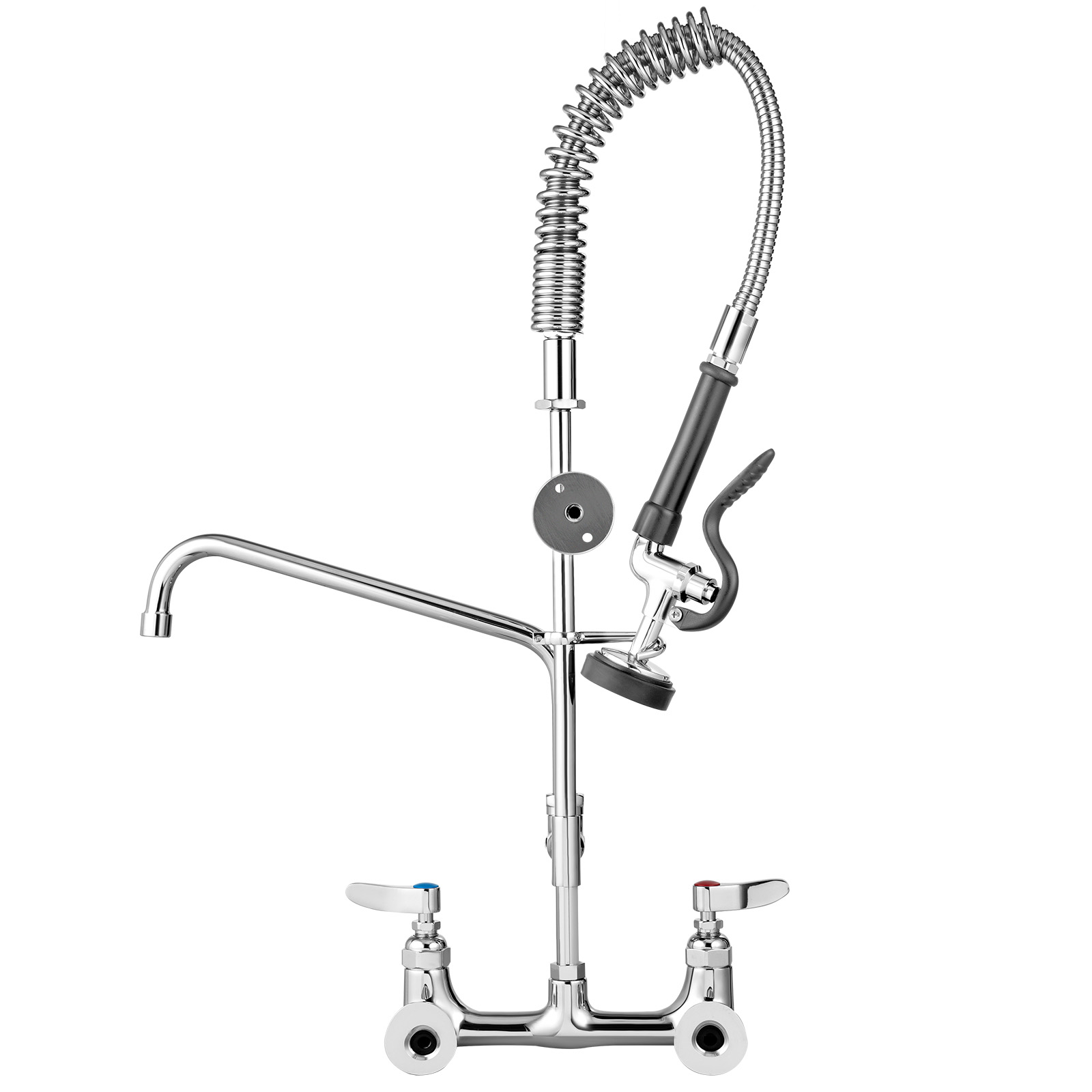 VEVOR Commercial Pre-rinse Faucet Wall Mount Kitchen Sink Faucet 8