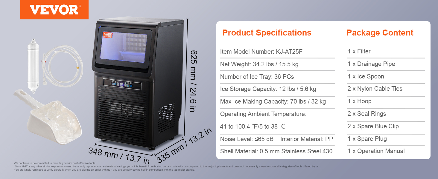 Commercial Ice Maker,Ice Machine, Freestanding