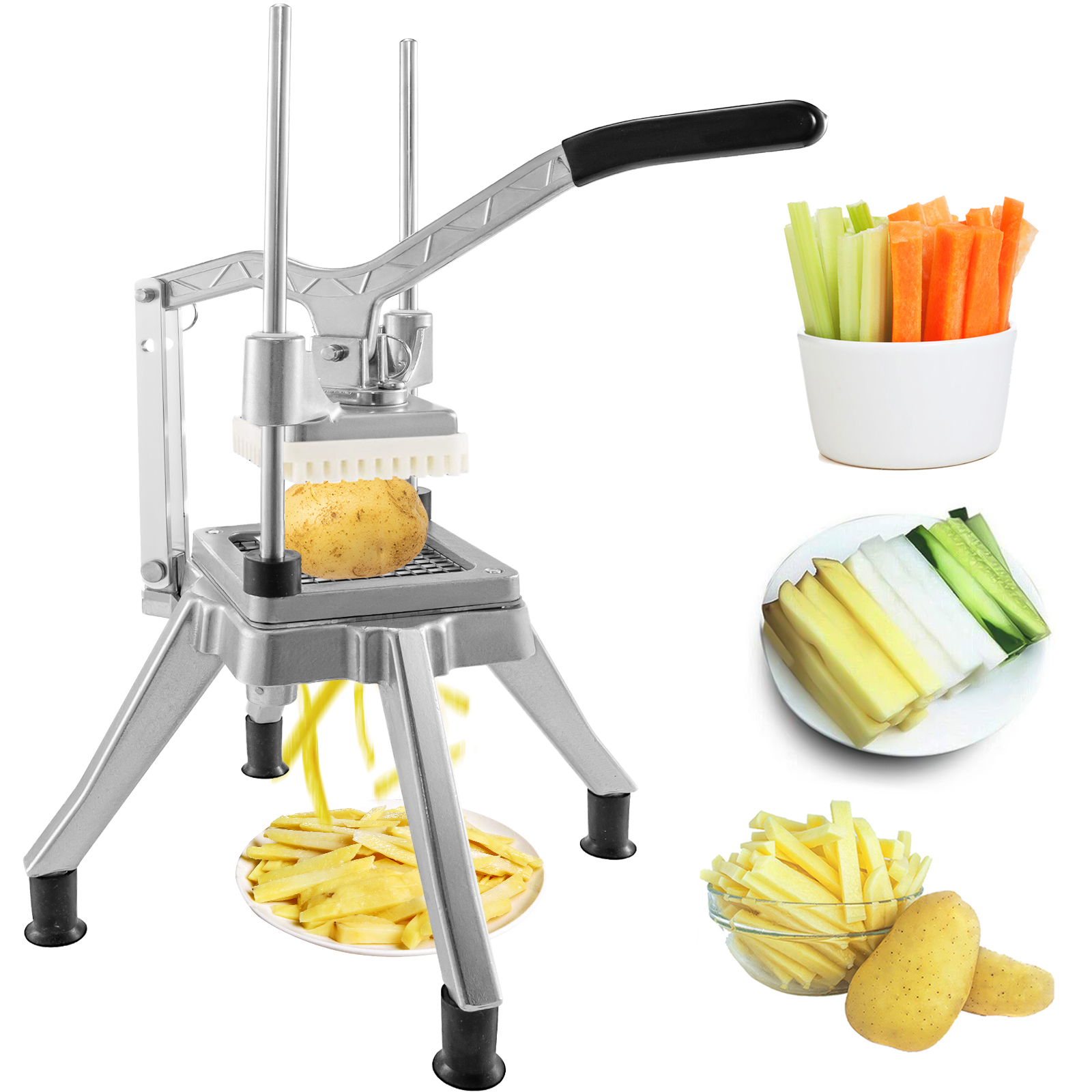 Vegetable Fruit Dicer Cutter With 5 Changable Blades Onion Tomato Chopper Slicer 