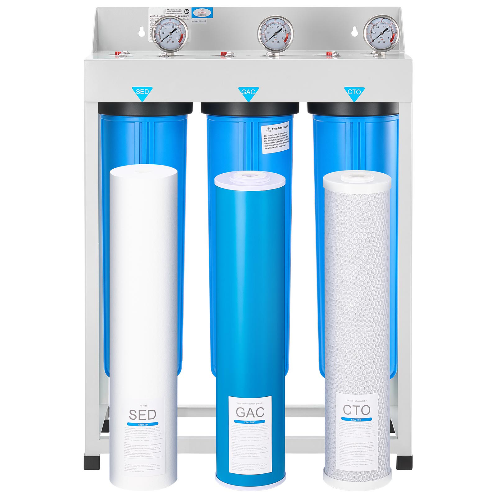Uimoso Home Water Filtration System/Filter Cartridge CTO/GAC/IMR/KDF/PHO/SED