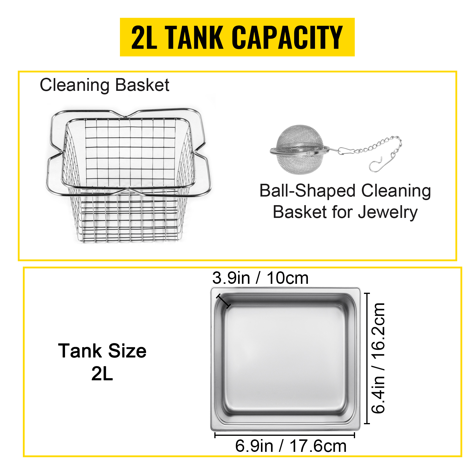Stainless Steel Cleaning Basket - Ultrasonic Cleaner, Diamond Cleaner