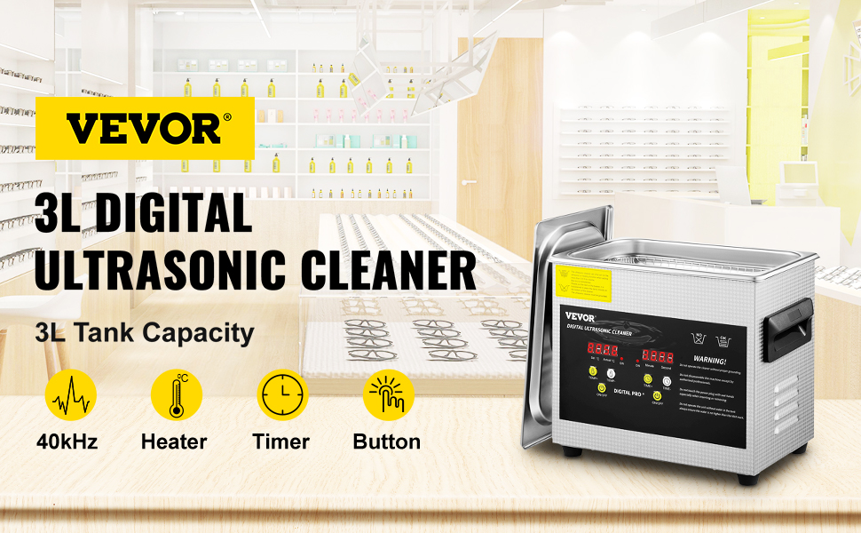 Ultrasonic Cleaner,200W,Heater