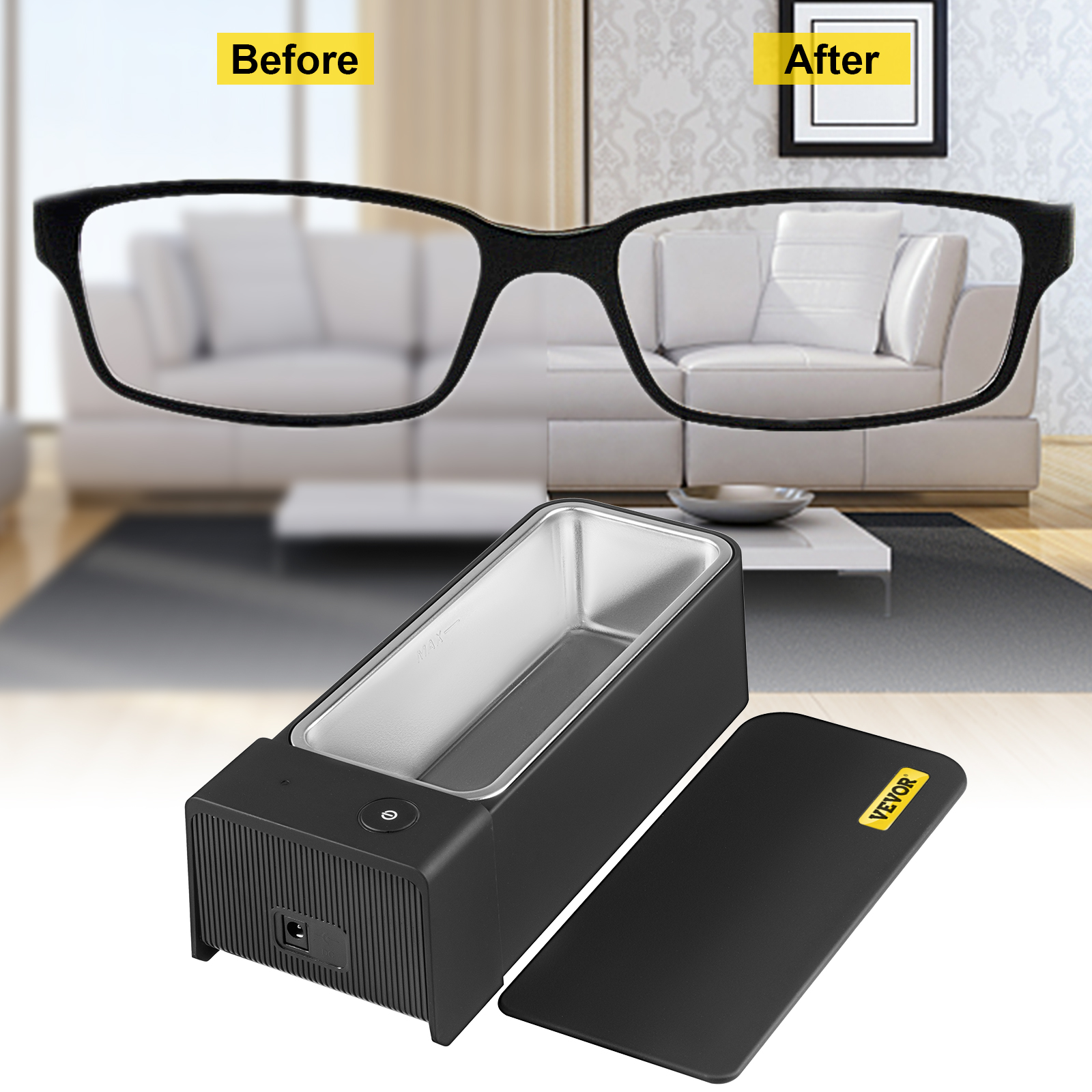 VEVOR VEVOR Ultrasonic Cleaner 600ml MK186 Jewelry Cleaner Clean Eye