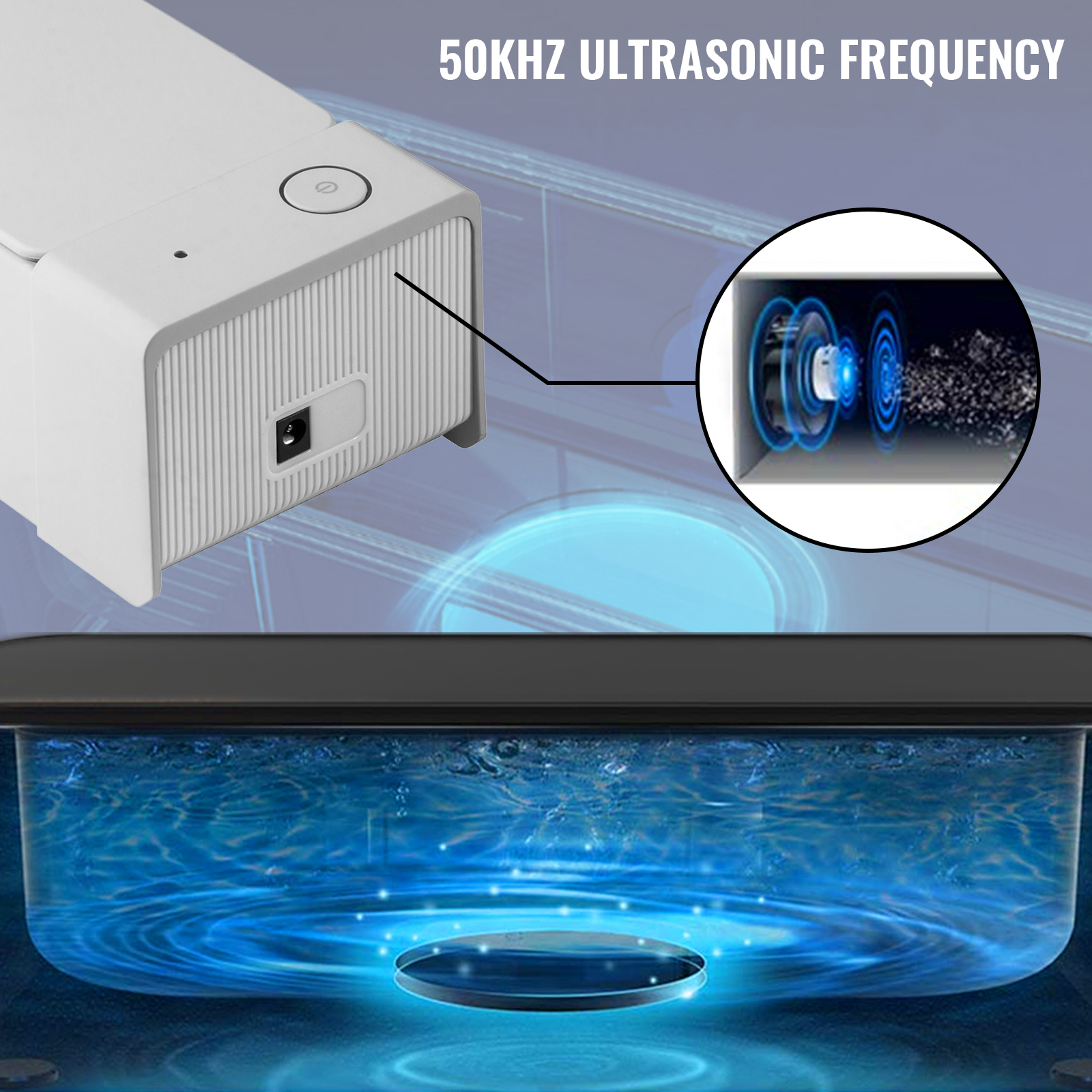 VEVOR Ultrasonic Jewelry Cleaner 600ml/20.29oz Ultrasonic Eyeglass