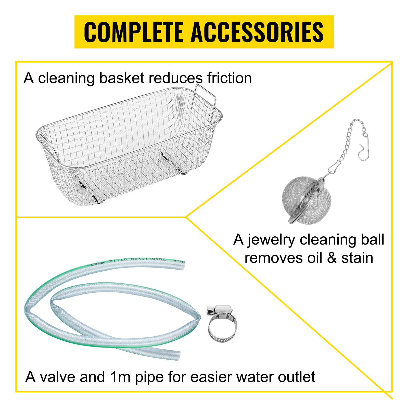 UTBAS06 - Shesto - ULTRASONIC CLEANING BASKET, 6L TANK